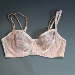 Handmade lace bra